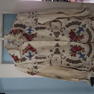 2 pieces of Vintage Boutique International by Blossom 100% cotton embroidered